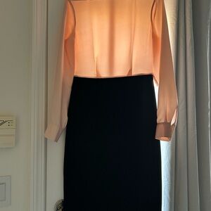 Ted Baker Black and Peach Pencil Skirt
